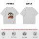 Olive T-Shirt With Cartoon Penguin Driving Car 'My Destination?' Print