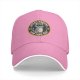 Black baseball cap with raccoon trash around and find out graphic