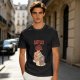Catflix and Chill Orange Cat Watching TV Graphic T-Shirt