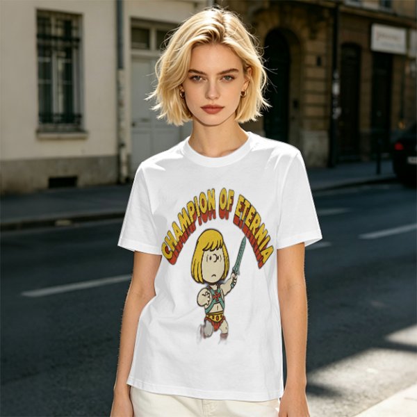 Champion of Eternia Cartoon Character Graphic T-Shirt