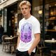Olive T-shirt with Luffy Gear 5 Sun God Nika Anime Graphic Print