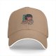 Black baseball cap with anime girl eating ramen graphic