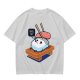 Olive T-Shirt With Sad Sushi Character Saying Thanks Chef Print