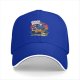Black Baseball Cap With Cobra Puffs Graphic Print
