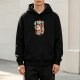Black Hoodie With Spooky Boba Drink Graphic Design