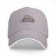 Black Baseball Cap With Cozy Sleeping Cat Graphic