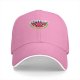 Black baseball cap with cute smiling watermelon and smile graphic