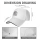 Black Baseball Cap With Raccoon Eating Graphic Print