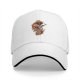 Black Baseball Cap with Sushi Dragon Graphic Print