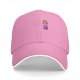 Black Baseball Cap with Lego Girl Minifigure Graphic