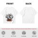 Olive T-Shirt With Cartoon Characters And 'CLUB' Graphic Print