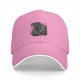 Black Baseball Cap With Astronaut Rainbow Graphic Print