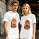 Olive t-shirt with Calcifer Fire Demon graphic print