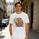 Olive Green T-Shirt With Cute Cartoon Turtle Graphic