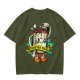 Forever Tired Coffee Mug Cartoon Character T-Shirt Design