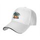 Black Baseball Cap With Cute Viking Dragon Pumpkin Halloween Art