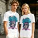 Olive t-shirt with 'In My Defense I Was Left Unsupervised' graphic