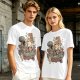 Olive T-Shirt With Whimsical Floating Island Children Art Print