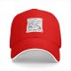 Black baseball cap with funny Santa note print about gift delays
