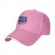 Black baseball cap with psychedelic blue cat graphic design