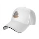 Black Baseball Cap With Capybaras On A Copier Print