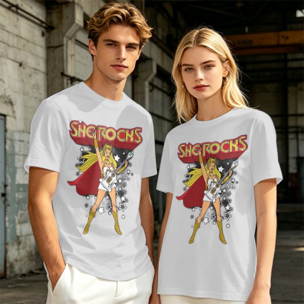 Olive Green She-Ra 'She Rocks' Graphic T-Shirt