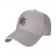 Black Baseball Cap with Fantasy Warrior and Companion Art Print