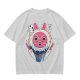 Olive T-Shirt with Princess Mononoke Mask and Kodama Print
