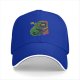 Black Baseball Cap with T-Rex Playing Asteroids Arcade Game Over Print