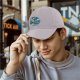 Black Baseball Cap With Stormy Sailing Ship Art Print