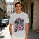 Olive Graphic T-Shirt with The Freak Hellfire Club Rock Print