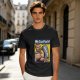 Olive graphic t-shirt with We Can Fist It! armored warrior print