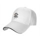 Black baseball cap with gaming sloth 'We Just Respawn' print