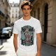 Olive T-Shirt With Wizard Force Graphic Art Print