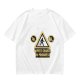 Olive T-Shirt With Coffee Search In Progress Warning Print
