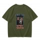 Olive T-Shirt with Sloth Fitness Today Napness Tomorrow Print