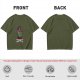 Olive T-Shirt with Teenage Mutant Ninja Muppets Graphic Print
