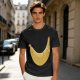 Olive Green T-Shirt With Large Banana Peel Graphic Print