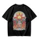 Olive T-Shirt With Stained Glass Style Praise The Sun Knight Print