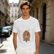 Olive Green T-Shirt With Cute Praying Capybara Graphic