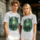 One Piece Roronoa Zoro Graphic Print Olive T-Shirt