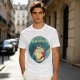 Olive T-shirt with Totoro Neighbor Graphic Print