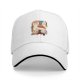 Black Baseball Cap With Red Panda Art Print