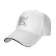 Black baseball cap with funny Santa note print about gift delays