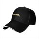 Black Baseball Cap With Periodic Table Caffeine Graphic