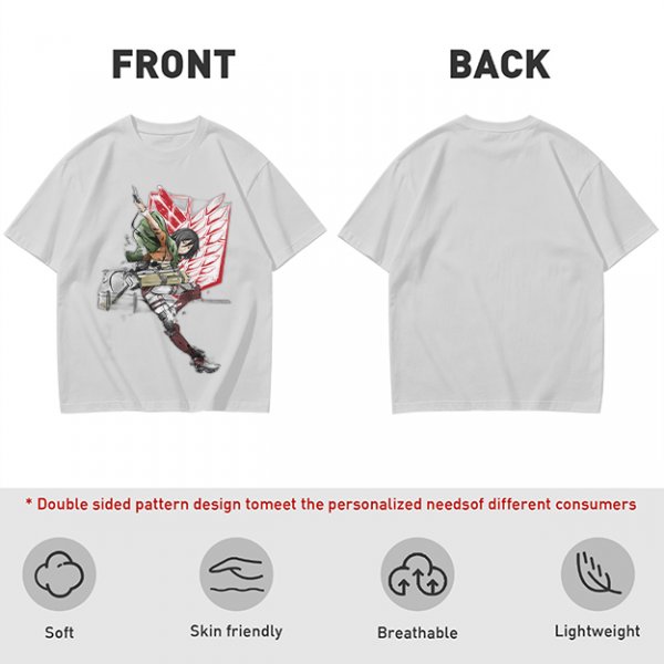Attack on Titan Mikasa Ackerman Scout Regiment Graphic T-Shirt