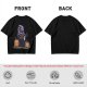 Olive Halloween T-Shirt with Black Cat Witch and Pumpkins