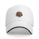 Black baseball cap with vintage football helmet graphic
