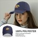 Black baseball cap with Halloween skull moon graphic design