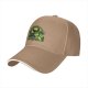 Black Baseball Cap with Maleficent Halloween Themed Print